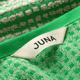 JUNA Check Towels, Green/Sand By JUNA