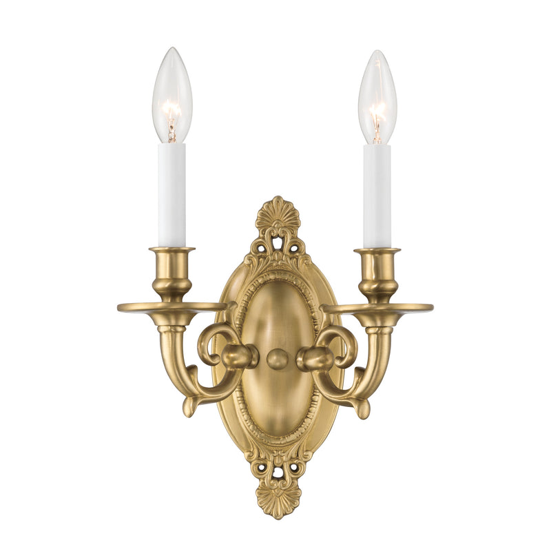 Milford 9.5'' Aged Brass Sconce by Crystorama