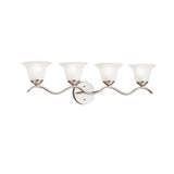 Dover Vanity Light Brushed Nickel 4 Light