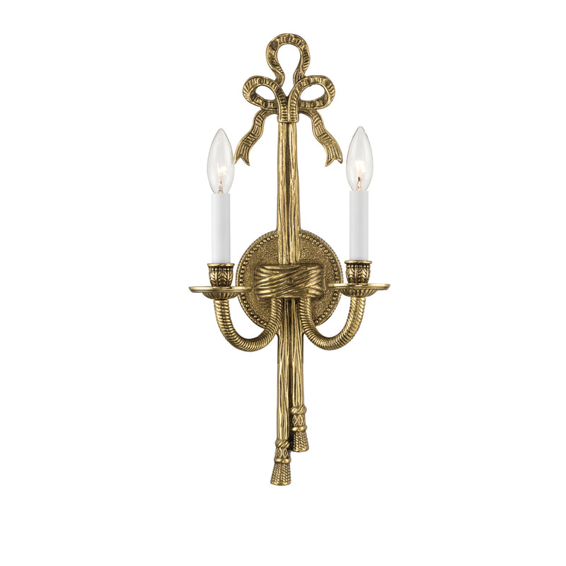 Lexsi 8'' Olde Brass Sconce by Crystorama