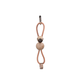 Kay Bojesen Bird Keychain, Gold/Natural Leather By Kay Bojesen