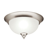 Dover Ceiling Flush Light Brushed Nickel 13.25 Inch