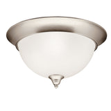 Dover Flush Semi Flush Mount Brushed Nickel 15.25 Inch