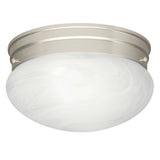 Ceiling Space Ceiling Flush Light Brushed Nickel 7.25 Inch