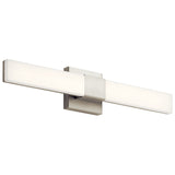 Neltev Linear Vanity Light Satin Nickel 24 Inch