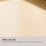 Mineral Flush Mount-Pyramid by Alora Lighting