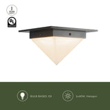 Mineral Flush Mount-Pyramid by Alora Lighting Light Source