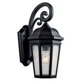 Courtyard Outdoor Wall Light Textured Black 8.25 Inch