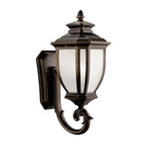 Salisbury Outdoor Wall Light Rubbed Bronze 19.25 Inch