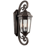 Courtyard Outdoor Wall Light Rubbed Bronze 13.5 Inch