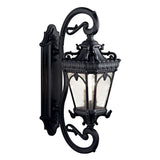 Tournai Outdoor Wall Light Textured Black 14 Inch