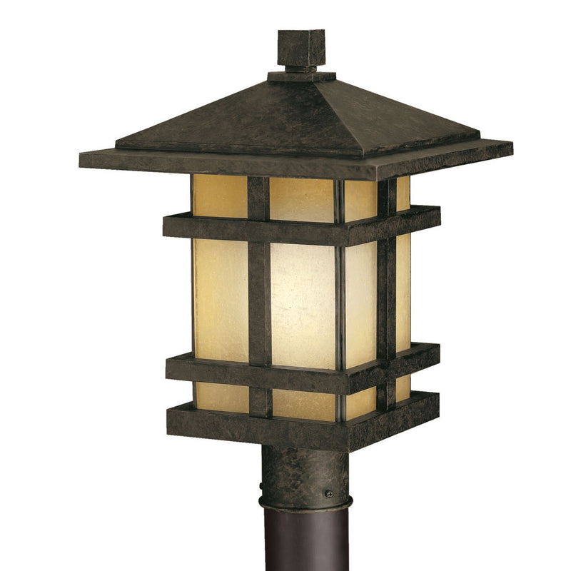 Cross Creek Outdoor Post Lantern Light Aged Bronze