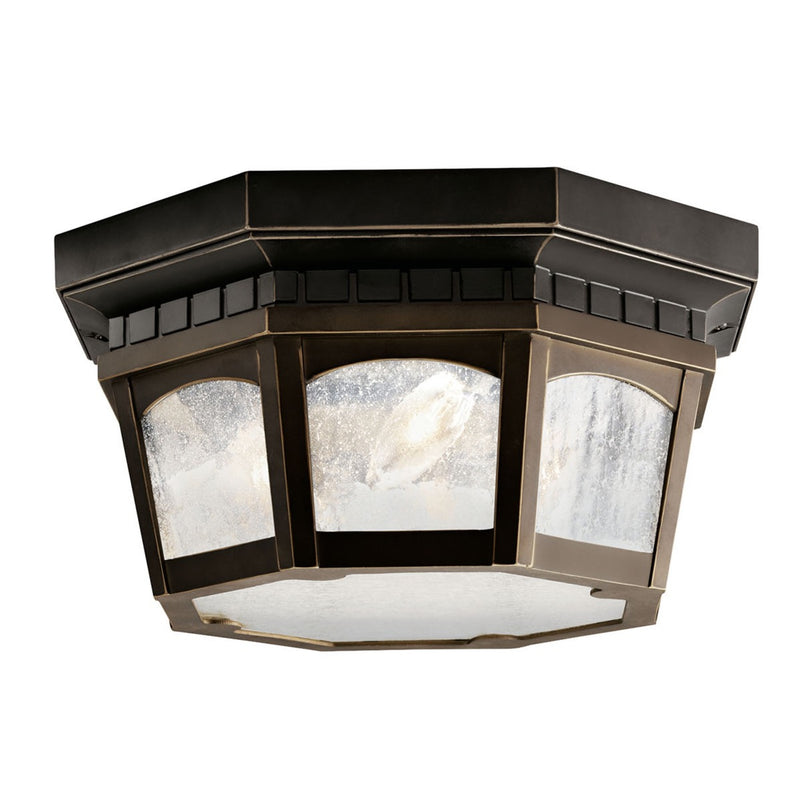 Courtyard Outdoor Ceiling Semi Flush Light Rubbed Bronze