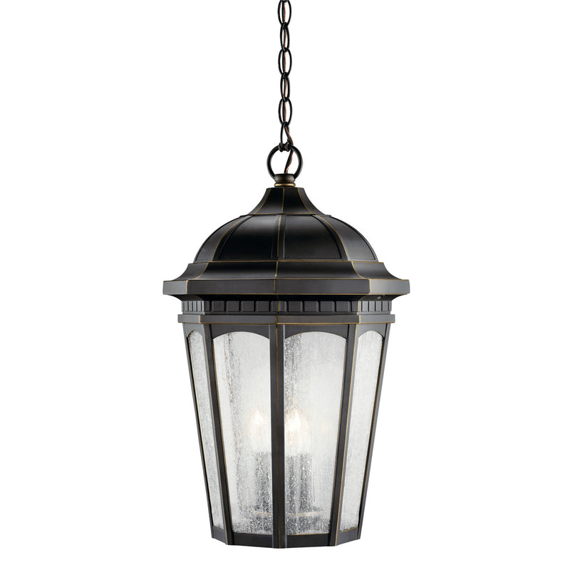 Courtyard Outdoor Hanging Light Rubbed Bronze