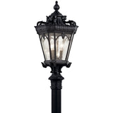 Tournai Post Lantern Outdoor Wall Light Textured Black 11.75 Inch
