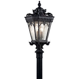 Tournai Outdoor Post Light Textured Black 14 Inch