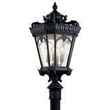 Tournai Post Lantern Outdoor Wall Light Textured Black 17 Inch