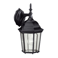 Madison Outdoor Wall Light Black 14.75 Inch