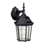 Madison Outdoor Wall Light Black 14.75 Inch