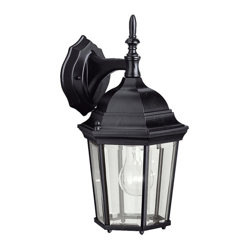 Madison Outdoor Wall Light Black 14.75 Inch