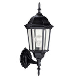 Madison Outdoor Wall Light Black 23 Inch