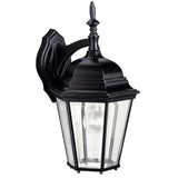 Madison Outdoor Wall Light Black 17 Inch