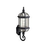 Barrie Outdoor Wall Light Black 22 Inch
