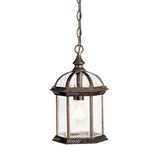 Barrie Hanging Outdoor Wall Light Tannery Bronze