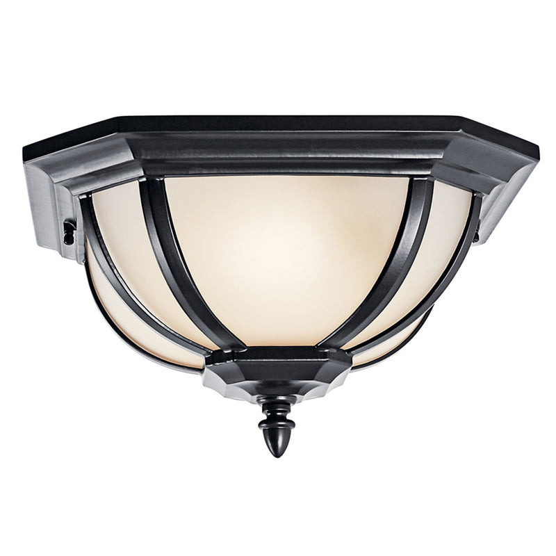 Salisbury Outdoor Ceiling Semi Flush Light Black