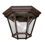 Madison Outdoor Ceiling Semi Flush Light Tannery Bronze