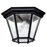 Madison Outdoor Ceiling Semi Flush Light Black