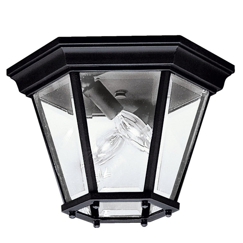 Madison Outdoor Ceiling Semi Flush Light Black
