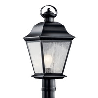 Mount Vernon Outdoor Post Lantern Light Black