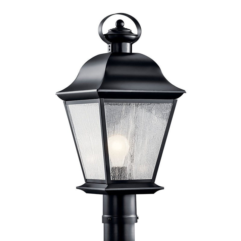 Mount Vernon Outdoor Post Lantern Light Black