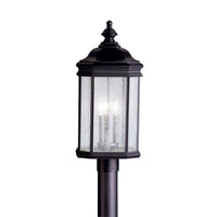 Kirkwood Outdoor Post Lantern Light Black