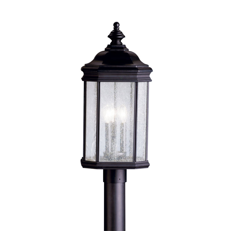 Kirkwood Outdoor Post Lantern Light Black