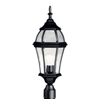 Townhouse Outdoor Post Lantern Light Black