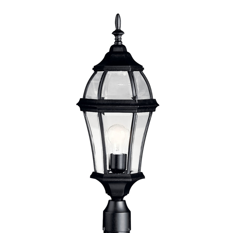 Townhouse Outdoor Post Lantern Light Black