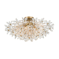 Adley 25.25'' Aged Brass Semi Flush Mount by Crystorama
