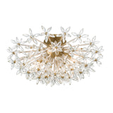 Adley 25.25'' Aged Brass Semi Flush Mount by Crystorama