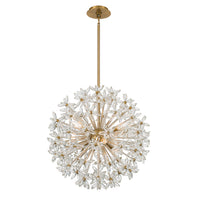 Adley 23.75'' Aged Brass Chandelier by Crystorama