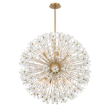 Adley 34'' Aged Brass Chandelier by Crystorama
