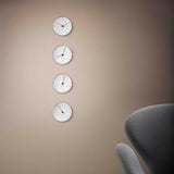 Arne Jacobsen Bankers Thermometer, White, Ø: 4.7" By Arne Jacobsen