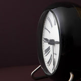 Arne Jacobsen Roman Table Clock, White/Black, Ø: 4.3" By Arne Jacobsen