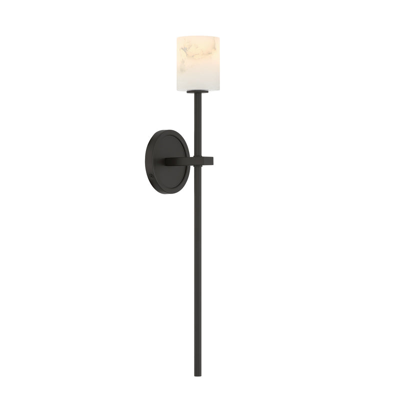 Aragon 4.5'' LED Matte Black Sconce by Crystorama
