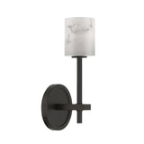 Aragon 4.5'' LED Matte Black Sconce by Crystorama