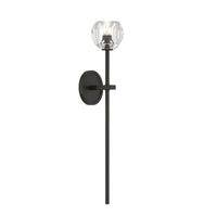 Aragon 4.5'' LED Matte Black Sconce by Crystorama