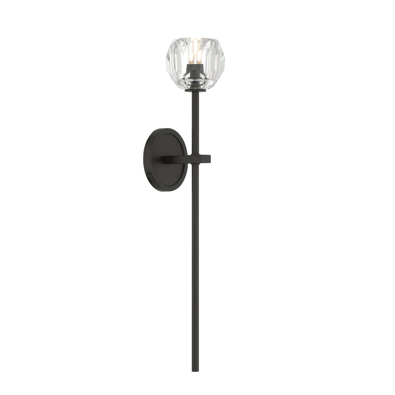 Aragon 4.5'' LED Matte Black Sconce by Crystorama