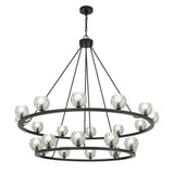 Aragon 48'' LED Matte Black Chandelier by Crystorama