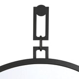 Brian Patrick Flynn Alston 40'' Matte Black Mirror by Crystorama